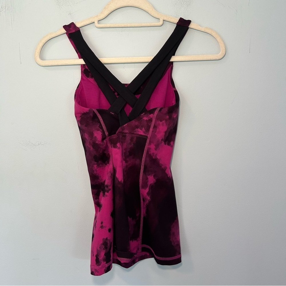 Lululemon Blooming Pixie Raspberry Black & Black … - image 7